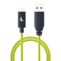 Angelbird USB-A To C 3.2 Solid Flex Cable Lime  32 cm / 1 ft
