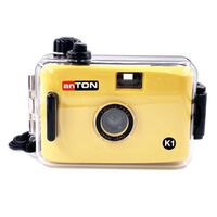 Anton K1, Kleinbildkamera mit Unterwassergehäuse  gelb
