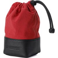 Artisan&Artist A&A ACAM-LP140 Objektivbeutel Leder/Stoff Größe M rot 