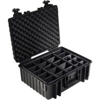 B&W Outdoor.cases type 6000  mit Trennwand System (RPD) schwarz