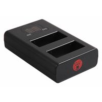 Berenstargh Dual LCD USB Ladegerät f. Fuji  NP-W126