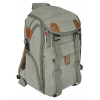 Braun Canvas Rucksack  grün