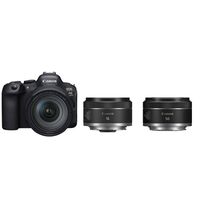 Canon EOS R6 Mark II + RF 24-105mm F4 L IS USM + RF 16mm f/2,8 STM + RF 50mm f/1,8 STM 