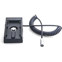 Caruba BMPCC 4K Stromkabel mit F970 Akkuadapter (Federkabel) 