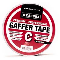 Caruba Gaffer Tape Nano Roll  7mtr x 2.4cm schwarz