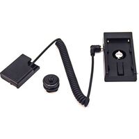 Caruba Nikon EN-EL14 Volldekodierung Dummy-Batterie + F970 Batteriezwickel (Spiralkabel) 