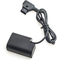 Caruba Panasonic DMW-DCC12 Volldecodierung Dummy-Batterie + D-TAP B Type Port 