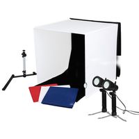 Caruba Portable Fotostudio mit separaten LED-Lampen 40x40x40cm 