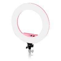 Caruba Ringleuchte Vlogger 18 Zoll LED-Set PRO mit Tasche  pink