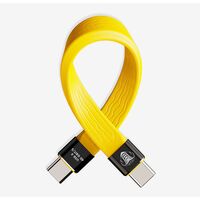 COBRAUNION 40G USB-C Kabel FlexPro  0,14M gelb
