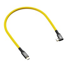 COBRAUNION USB-C Kabel 40G - Yellow Angled  0,3 m