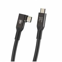 COBRAUNION USB-C Tether Kabel - 5M 10G  Gerade - 90° abgewinkelt schwarz