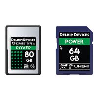 Delkin POWER CFexpress™ Type A Memory Card Bundle - 80 GB CFeA + 64 GB SD V90 