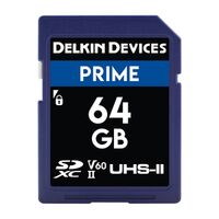 Delkin PRIME UHS-II (V60) SD Memory Card  64 GB