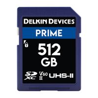 Delkin PRIME UHS-II (V60) SD Memory Cards  512 GB