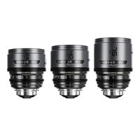 DZOFILM Pavo 2x Anamorphic 3-Lens Kit (28/40/75mm T2.1) für PL/EF Mount (S35) metric - Blue Coating 