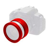 EasyCover Lens Rim Stoßschutz-Set für Objektive 2-teilig  58mm rot