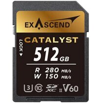 Exascend Catalyst SDXC UHS-II, C1 V60, 280/150 MB/s, Speicherkarte  512 GB