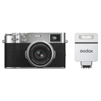 Fujifilm X100VI + Godox iT22 - TTL Mini Flash  Silber