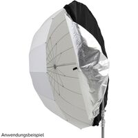 Godox DPU-130BS silber/schwarzes reflektierendes Gewebe für Parabolschirm 