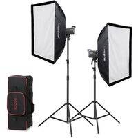Godox Kit 2 x Litemons LED light Bi-Color & accessories  LA150Bi-K2