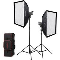 Godox  Kit 2 x Litemons LED light Bi-Color & accessories  LA200Bi-K2