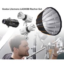 Godox Litemons LA300BI Rachor-Set (2x Litemons LED light, 1x QR-P90, 1x BFP Flash Projection Attach.) 