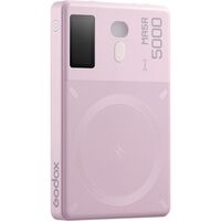 Godox MA5R RGB-Panelleuchte und Powerbank  pink