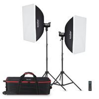 Godox SL100BI Kit - LED Leuchten Kit Bi-Color (2xSL100Bi & Zubehör) 