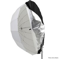 Godox UB-130W Parabolschirm Schwarz / Weiß & 130cm Transparent Diffusor 