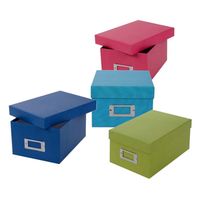 goldbuch Aufbewahrungsbox Bella Vista mit 8 Registrierkarten  blau