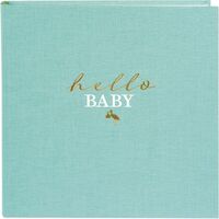 goldbuch Babytagebuch Linum 2.0 Hello Baby 30x31 60 Seiten  aqua