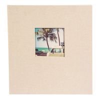 goldbuch Fotoalbum Bella Vista 30x31 60 schwarze Seiten  Sandgrau