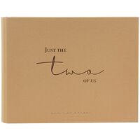 goldbuch Foto-Gästebuch mit verdeckter Spirale just the two of us 29x23 cm 50 Seiten weiß  braun