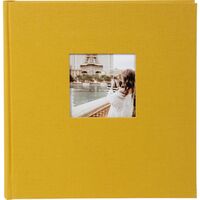 goldbuch Fotoalbum Bella Vista Trend 30x31 100 weiße Seiten  senf
