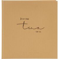 goldbuch Fotoalbum just the two of us 30x31 cm 60 Seiten weiß  braun