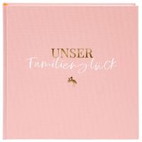 goldbuch Fotoalbum Linum 2.0 Familienglück 30x31 60 Seiten weiß  rose