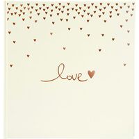 goldbuch Hochzeitsalbum Raining Hearts 30x31 60 Seiten  pfirsich