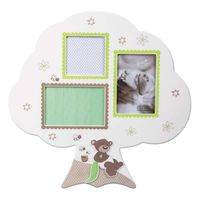 goldbuch Honigbär Baum f. 3Bilder 2x10x15 1x10x10 MDF Galerierahmen  weiss