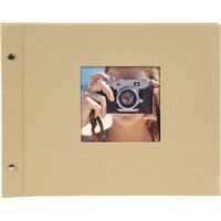 goldbuch Schraubalbum Bella Vista 30x25 40 weiße Seiten  beige