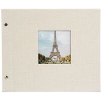 goldbuch Schraubalbum Bella Vista 30x25 40 schwarze Seiten  Sandgrau 1 Stück