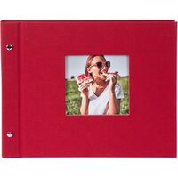 goldbuch Schraubalbum Bella Vista 30x25 40 schwarze Seiten  rot 1 Stück