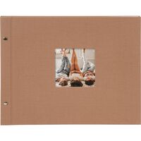 goldbuch Schraubalbum Bella Vista 39x31 40 weiße Seiten  haselnuss