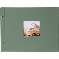 goldbuch Schraubalbum Bella Vista 39x31 40 weiße Seiten  Artischocke