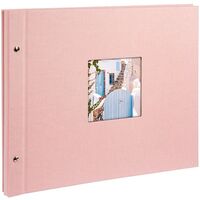 goldbuch Schraubalbum Bella Vista 39x31 40 weiße Seiten  rose