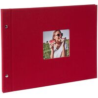 goldbuch Schraubalbum Bella Vista 39x31 40 weiße Seiten  rot