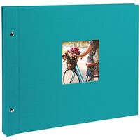 goldbuch Schraubalbum Bella Vista 39x31 40 weiße Seiten  türkis