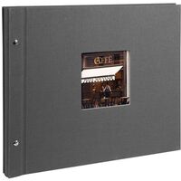 goldbuch Schraubalbum Bella Vista 39x31 40 schwarze Seiten  grau