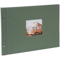 goldbuch Schraubalbum Bella Vista 39x31 40 schwarze Seiten  Artischocke