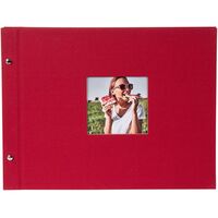 goldbuch Schraubalbum Bella Vista 39x31 40 schwarze Seiten  rot